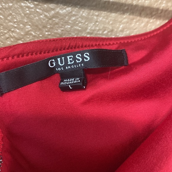 Size LG Red Guess Dress - Picture 3 of 5